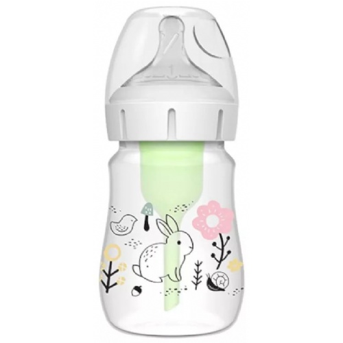 Biberon boca ancha pp options+ - dr brown´s natural flow (1 unidad 150 ml selva)