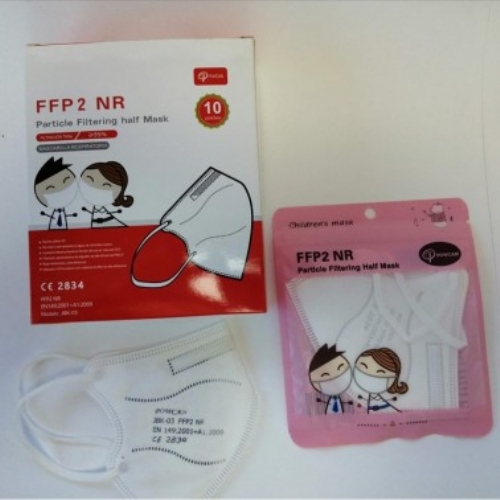 Mascarilla ffp2 intantil de color 8-12 años