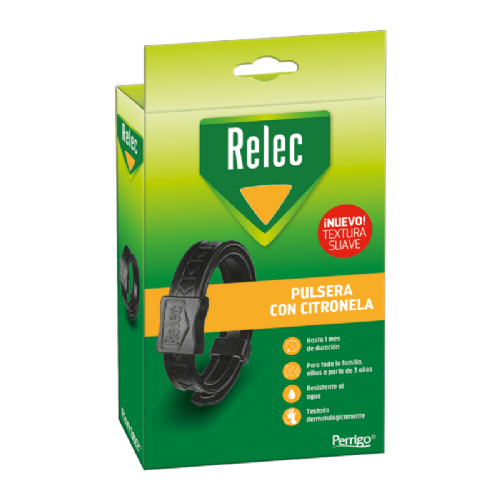 Relec pulsera aromatica  1 unidad familia negra