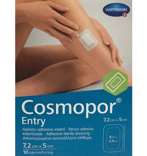 Cosmopor entry - aposito esteril (10 unidades 7,2 cm x 5 cm)