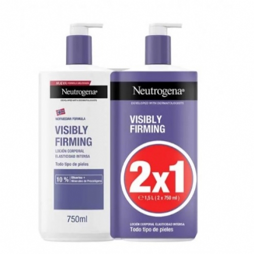Neutrogena visibly renew locion corporal reafirmante (2 envases 750 ml)