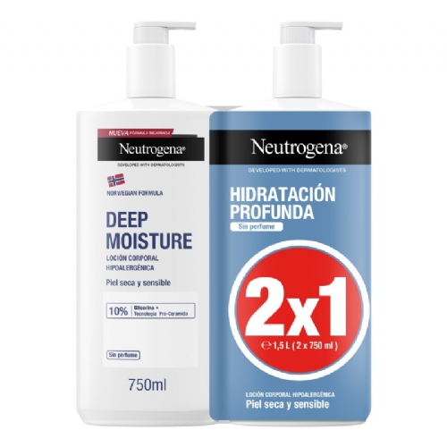 Neutrogena corp loc hidr prof750ml 1+1