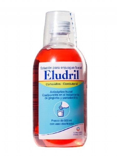 ELUDRIL SOLUCION PARA ENJUAGUE BUCAL - CLORHEXIDINA (500 ML)