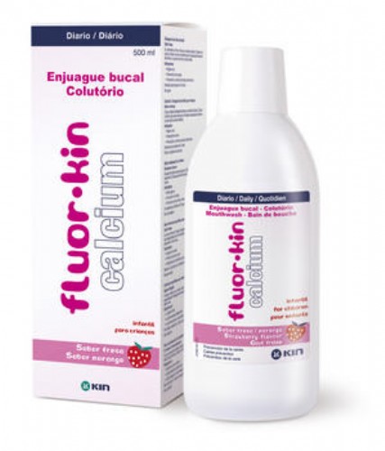 FLUOR KIN CALCIO ENJUAGUE BUCAL (FRESA 500 ML)
