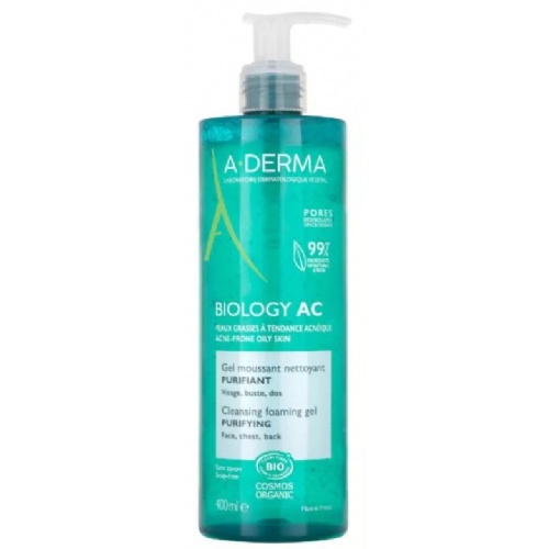 A-derma biology ac gel limpiador purificante (1 envase 400 ml)