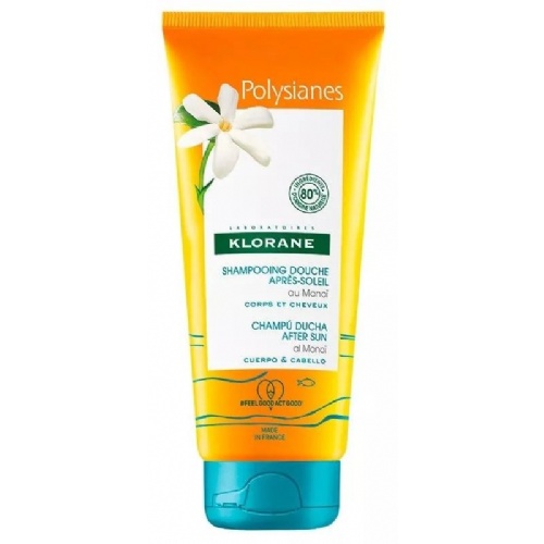 Klorane polysianes champu ducha after sun al monoi cuerpo y cabello (1 envase 200 ml)