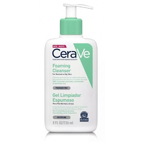 Cerave gel limpiador espumoso  1 envase 236 ml