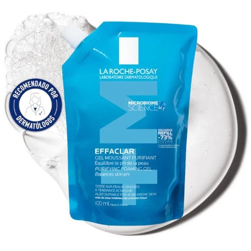 Effaclar gel moussant+m  1 envase 400 ml refill