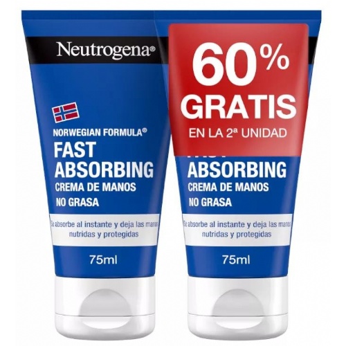 Neutrogena formula noruega crema de manos rapida absorcion  2 unidades 75 ml