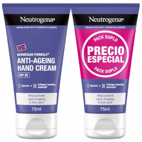 Neutrogena manos duplo visib renew 2x75ml (ci)