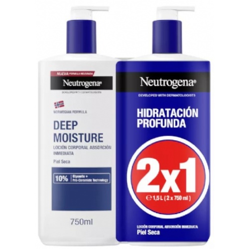 Neutrogena formula noruega hidratacion profunda - locion corporal rapida absorcion piel seca (2 enva