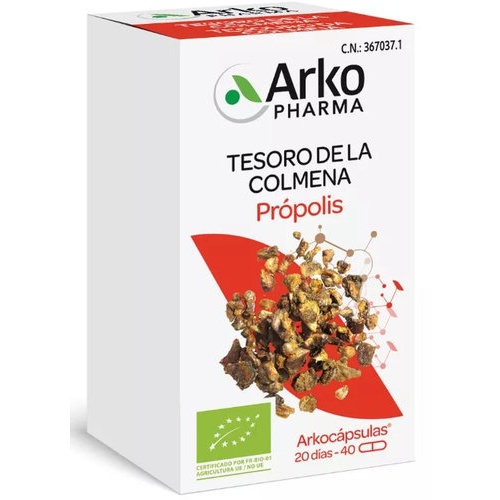Arkocapsulas propolis bio  40 capsulas
