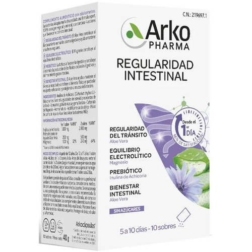 Arkopharma regularidad intestinal arkocapsulas 10 sobres