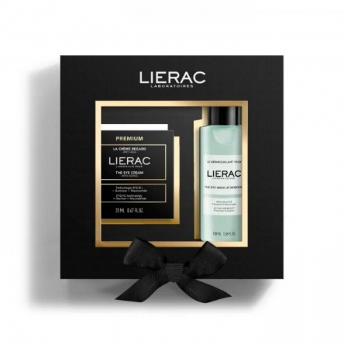 Lierac premium crema de ojos + desmaquillante cofre navidad 2024