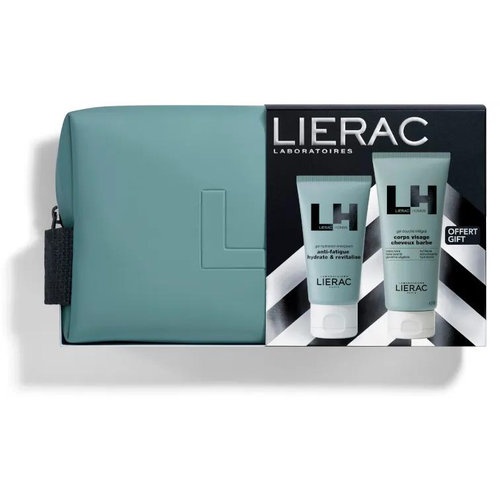 Lierac gel hidratante energizante + gel de ducha cofre navidad 2026 hombre