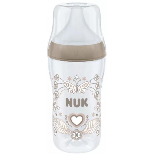 Biberon pp silicona nuk perfect match flujo m 1 unidad 260 ml corazon - nuk perfect match