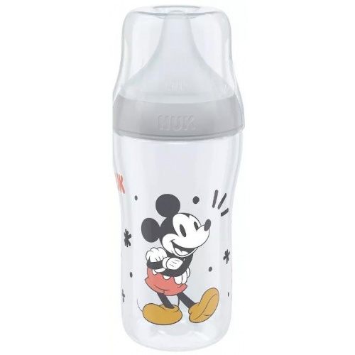 Biberon pp silicona - nuk perfect match (flujo m 1 unidad 260 ml mickey color gris)