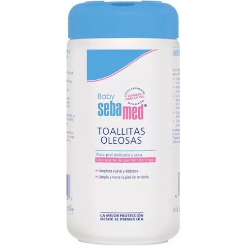 Sebamed baby toallitas oleosas (70 toallitas)