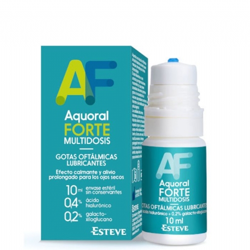 Aquoral forte multidosis gotas oftalmicas lubricantes esteriles 1 envase 10 ml - gotas oftalmicas lu