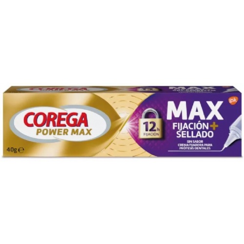 Corega max fijacion + sellado - adhesivo protesis dental (1 envase 40 g)
