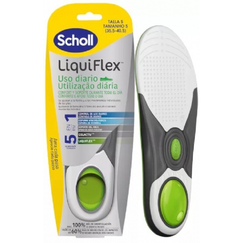 Scholl plantilla liquiflex uso diario talla s