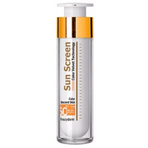 Sun screen velvet face spf50+ color frezyderm 1 envase 50 ml - frezyderm