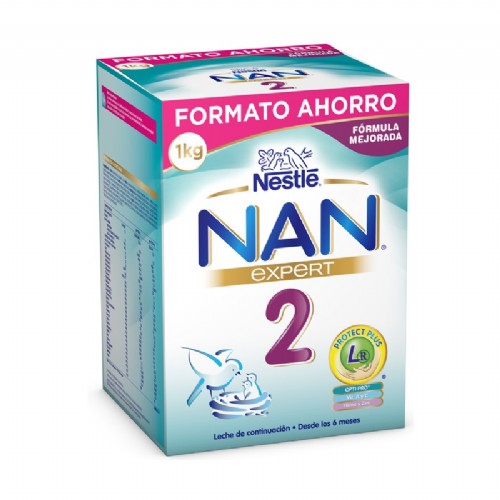 Nan 2 expert leche lactantes continuacion (1 envase 1000 g)