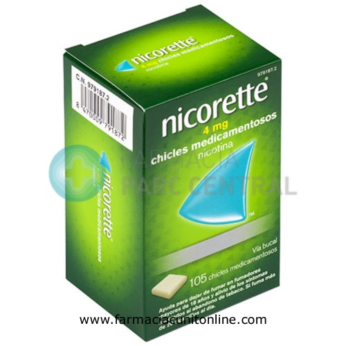 NICORETTE 4 mg CHICLES MEDICAMENTOSOS, 30 chicles