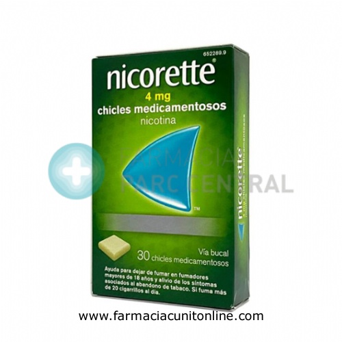 NICORETTE 4 mg CHICLES MEDICAMENTOSOS, 30 chicles