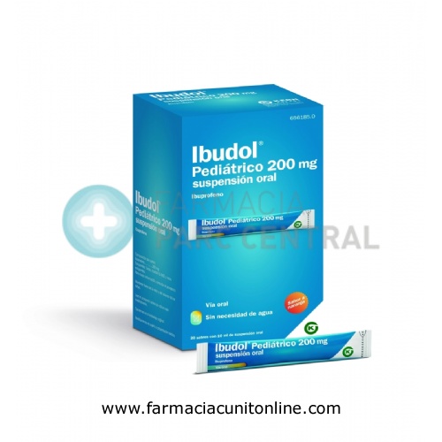IBUDOL PEDIÁTRICO 200 MG SUSPENSIÓN ORAL , 20 sobres