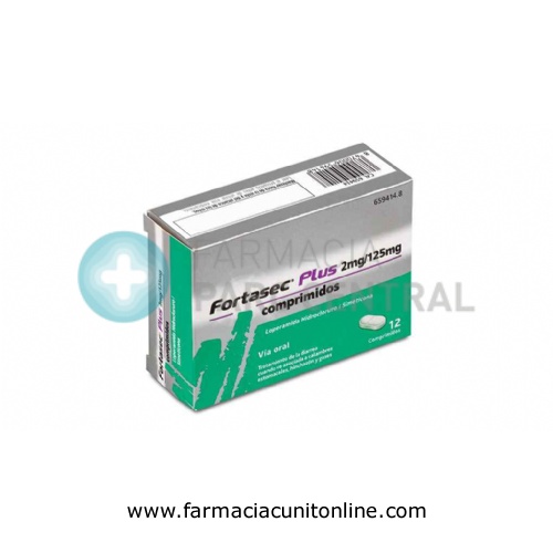 FORTASEC PLUS 2 mg/ 125 mg COMPRIMIDOS  , 12 comprimidos
