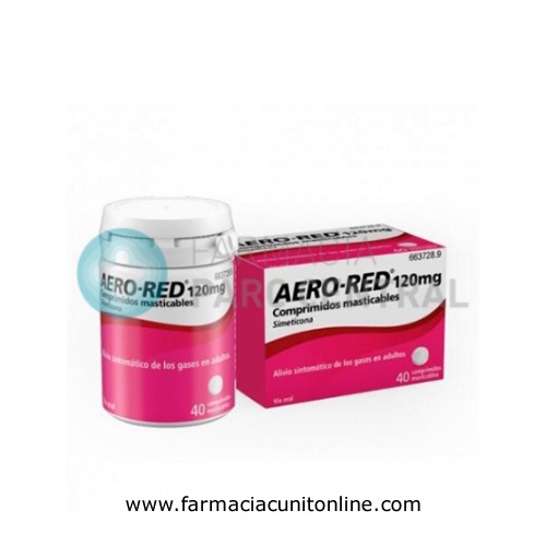 AERO-RED 120 mg COMPRIMIDOS MASTICABLES, 40 comprimidos