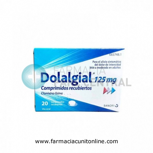 DOLALGIAL CLONIXINO LISINA 125 mg COMPRIMIDOS RECUBIERTOS , 20 comprimidos