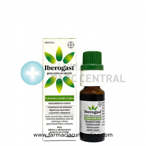 IBEROGAST GOTAS ORALES EN SOLUCION, 1 frasco de 20 ml