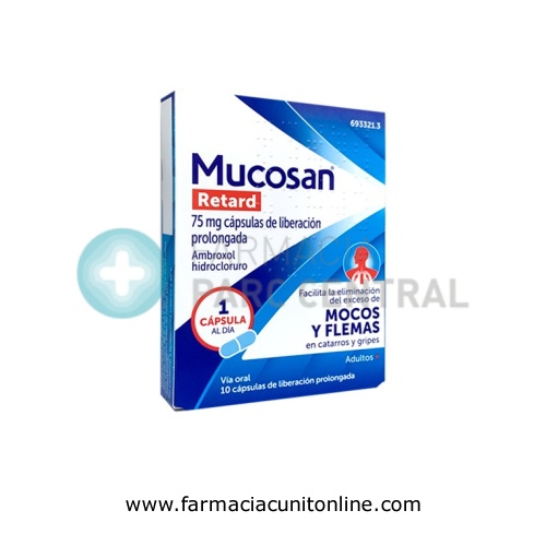 MUCOSAN RETARD 75 mg CAPSULAS DE LIBERACION PROLONGADA , 10 cápsulas