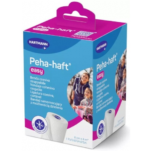 Venda elastica cohesiva - peha-haft easy white (1 unidad 4 m x 8 cm)