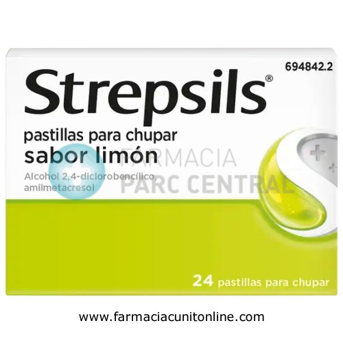 STREPSILS pastillas para chupar sabor limon, 24 pastillas