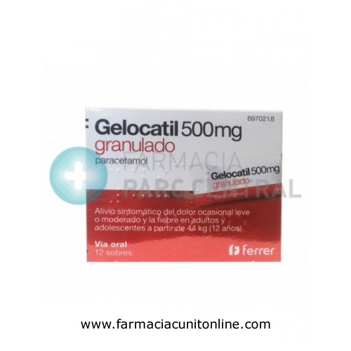 GELOCATIL 500 mg GRANULADO , 12 sobres