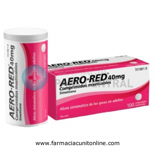 AERO RED 40 mg COMPRIMIDOS MASTICABLES , 100 comprimidos