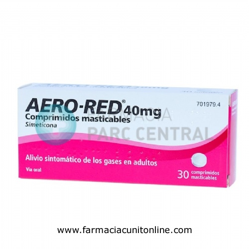 AERO RED 40 mg COMPRIMIDOS MASTICABLES , 30 comprimidos