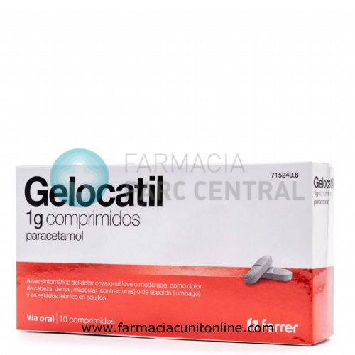 GELOCATIL 1 g COMPRIMIDOS,10 comprimidos