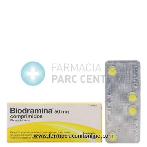 BIODRAMINA 50 mg COMPRIMIDOS , 4 comprimidos