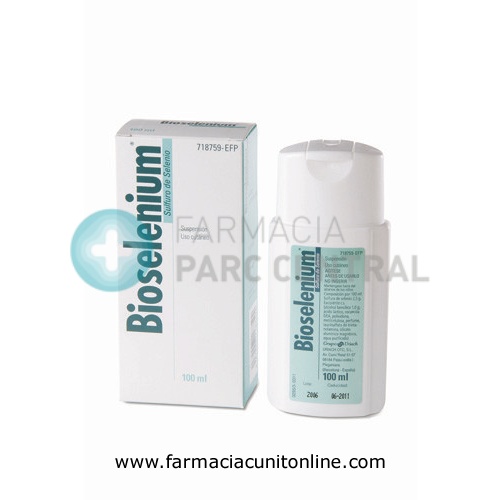 BIOSELENIUM 25 mg/ml  SUSPENSION CUTANEA , 1 frasco de 100 ml