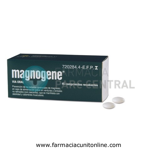 MAGNOGENE 53 mg COMPRIMIDOS RECUBIERTOS, 45 comprimidos