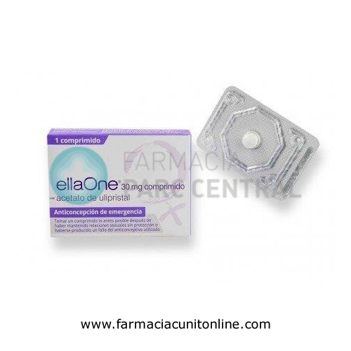 ELLAONE 30 MG COMPRIMIDO RECUBIERTO CON PELICULA, 1 comprimido