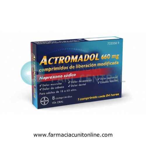 ACTROMADOL 660 MG COMPRIMIDOS DE LIBERACIÓN MODIFICADA 8 comprimidos