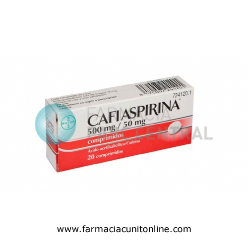 CAFIASPIRINA 500 mg/50 mg COMPRIMIDOS , 20 comprimidos