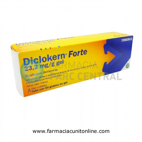 DICLOKERN FORTE 23,2 MG/G GEL, 1 tubo de 50 g