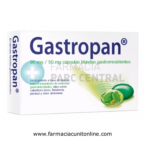 GASTROPAN 90 MG/50 MG CAPSULAS BLANDAS GASTRORRESISTENTES 14 cápsulas