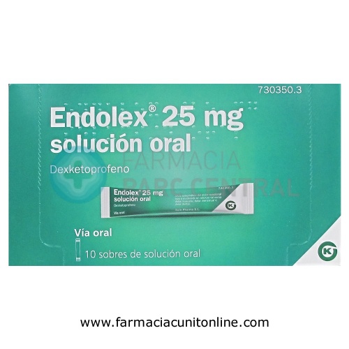 ENDOLEX 25 MG SOLUCIÓN ORAL 10 sobres de 10 ml